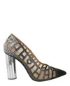 Ferragamo Florise S X5 Crystal-embellished Pumps In Multi