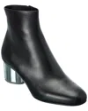 Ferragamo Florrie Leather Bootie In Black
