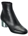 Ferragamo Florrie Leather Bootie In Black