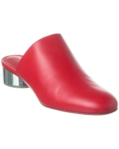 Ferragamo Salvatore  Floy 30 Leather Pump In Red