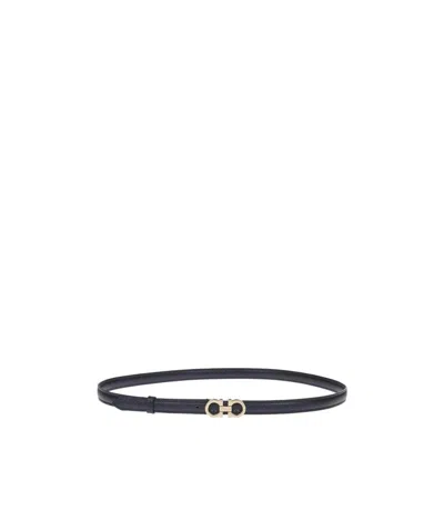 Ferragamo Fo Donna 1.5 Lthr Thin Blt In Black
