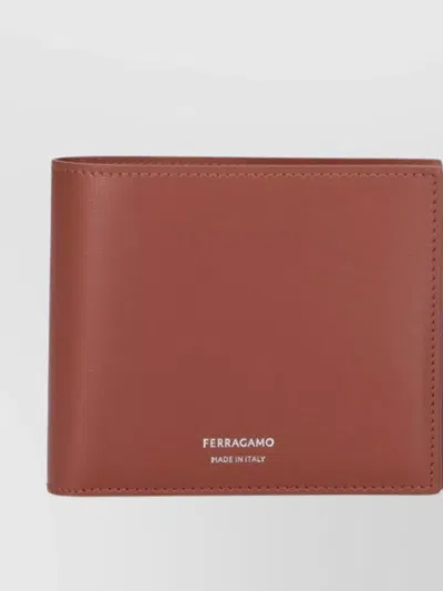 Ferragamo Fold Wallets Bi-fold Design In Brown