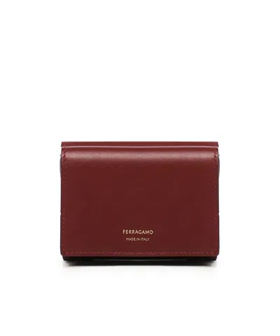 Ferragamo Fold Your Wallet In Brown