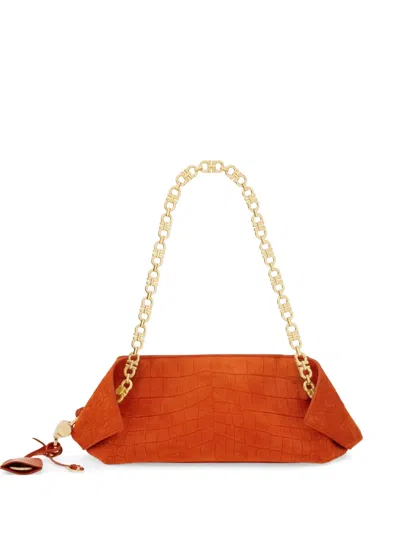 Ferragamo Folded Shoulder Bag (s) In Orange
