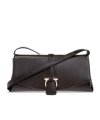 Ferragamo Foldover Top Crossbody Bag In Black