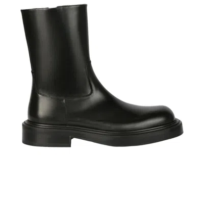 Pre-owned Ferragamo Formia Ankle Boot 'black' | Men's Size 10