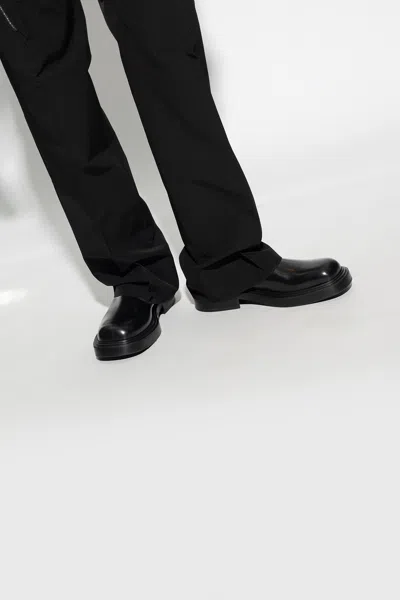 Ferragamo ‘formia' Leather Ankle Boots In Black