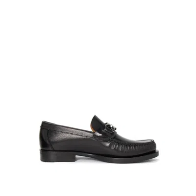 FERRAGAMO FORT LEATHER LOAFERS