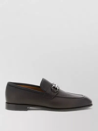 Ferragamo Foster Loafers Almond Toe Metallic Buckle In Multi