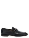 Ferragamo Black Gancini Casual Business Shoes In Black