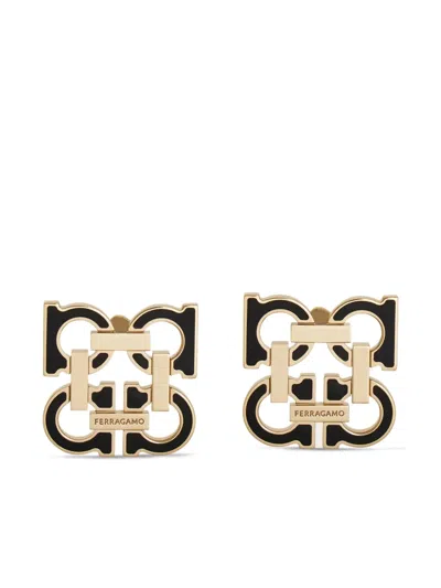 Ferragamo Four Gancini Clip On Earrings