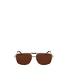 Ferragamo Frame Sunglasses In Brown