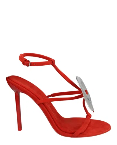 Ferragamo Francy X5 Heel Sandals In Red