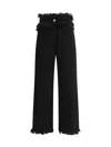 Ferragamo Frayed High-rise Straight-leg Pants