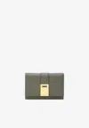 Ferragamo Hug Compact Wallet In Gray