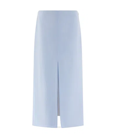 FERRAGAMO FRESHLY CUT WOOL LAYERED SKIRT