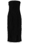 Ferragamo Fringes Maxi Dress In Multicolor