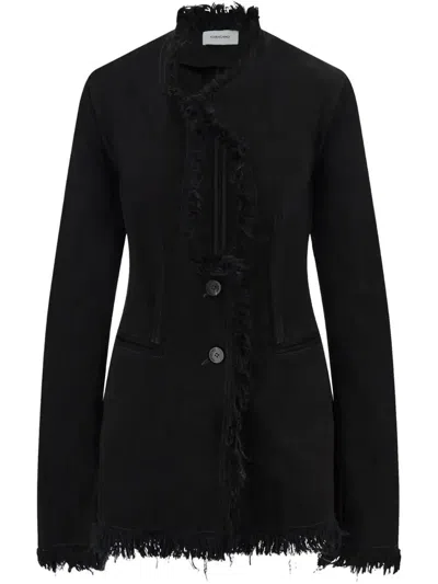 FERRAGAMO FRINGED BLAZER - WOMEN'S - COTTON/POLYESTER