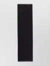 Ferragamo Fringed Edges Textured Pattern Scarf In Black