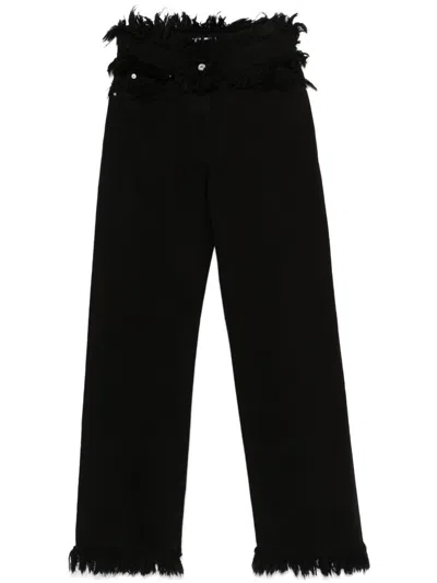 FERRAGAMO FRINGED JEANS