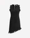 Ferragamo Raw-edge Sleeveless Denim Mini Curve Dress