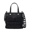 Ferragamo Fringed Tote Bag In Black