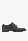 Ferragamo Frisco Derby Lace-up Shoes In Black