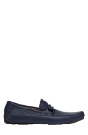 Ferragamo Gancini Moccasin Driver Shoes In Midnight New Biscotto