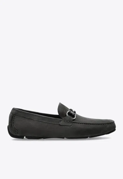 Ferragamo Front 4 Gancini Buckle Loafers