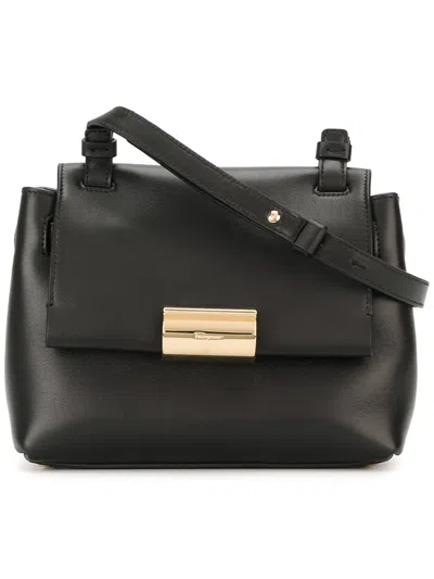 Ferragamo Front Flap Crossbody Bag In Black