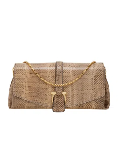 Ferragamo Front Flap Crossbody Bag (s) In Gray