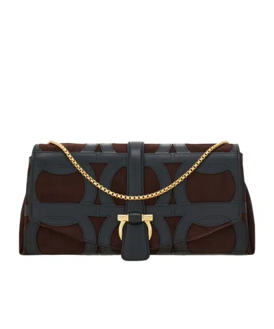 Ferragamo Front Flap Crossbody Bag (s) In Multi