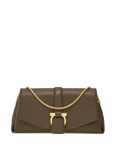 Ferragamo Front Flap Shoulder Bag