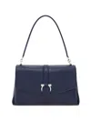 Ferragamo Front-flap Shoulder Bag In Blue