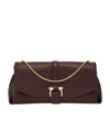 Ferragamo Shoulder Bag With Chain Strap And Gold-tone Hardware In Black