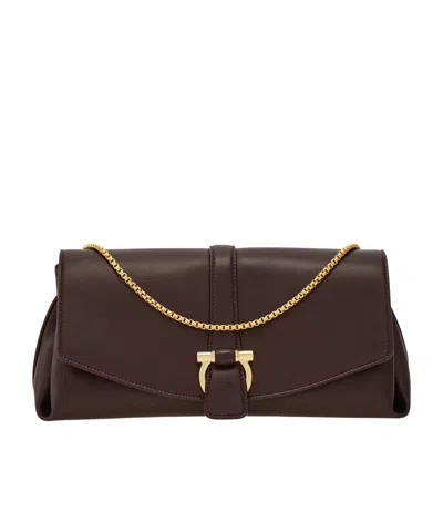 FERRAGAMO SALVATORE FERRAGAMO FOLDOVER TOP MEDIUM SHOULDER BAG