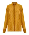 Ferragamo Full Body Logo Shirt In Brown