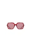 Ferragamo Full Frame Sunglasses In Pink
