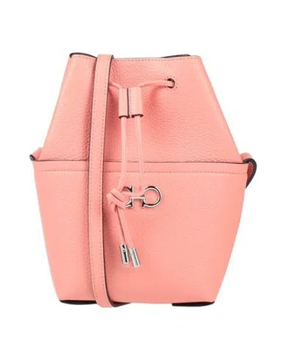 Ferragamo G. Soft Ds Woman Cross-body Bag Salmon Pink Size - Calfskin