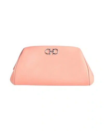 Ferragamo G. Soft M. Bag Woman Handbag Salmon Pink Size - Calfskin