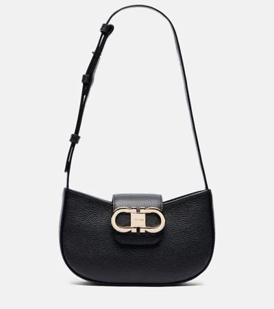 FERRAGAMO GABRY LEATHER SHOULDER BAG