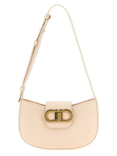 Ferragamo Gabry Shoulder Bag In Neutral