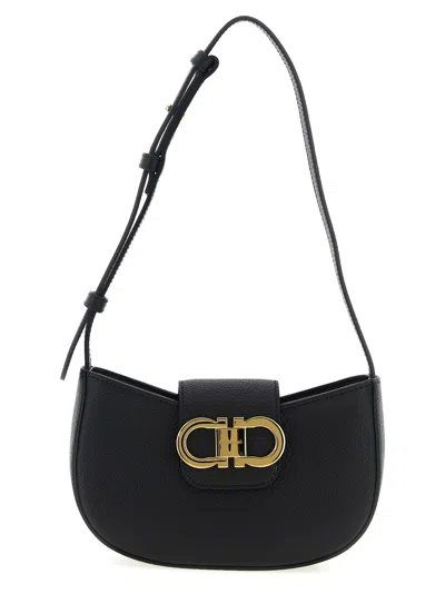 Ferragamo Gabry Shoulder Bags Black