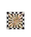 Ferragamo Gaia-print Silk Scarf In Black
