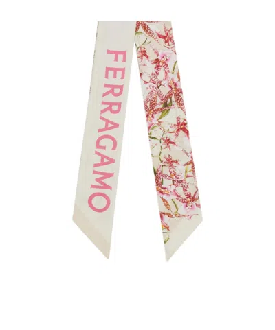 FERRAGAMO GAIA PRINT SILK BANDEAU