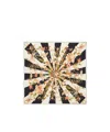 Ferragamo Gaia Print Silk Scarf In Black