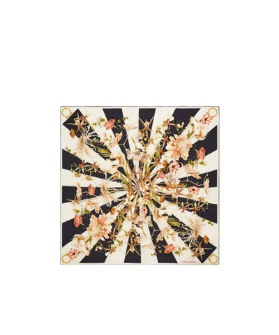 FERRAGAMO GAIA PRINT SILK SCARF