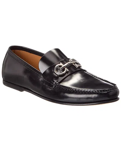 FERRAGAMO FERRAGAMO GALILEO LEATHER LOAFER