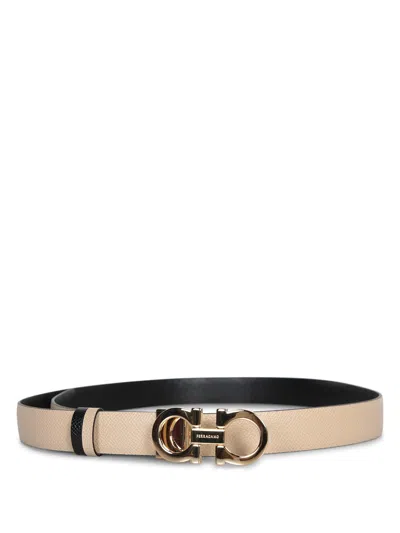 Ferragamo Gancini 25 Beige Belt