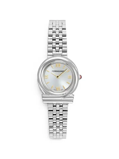 Ferragamo Gancini 28mm Watch In Silver